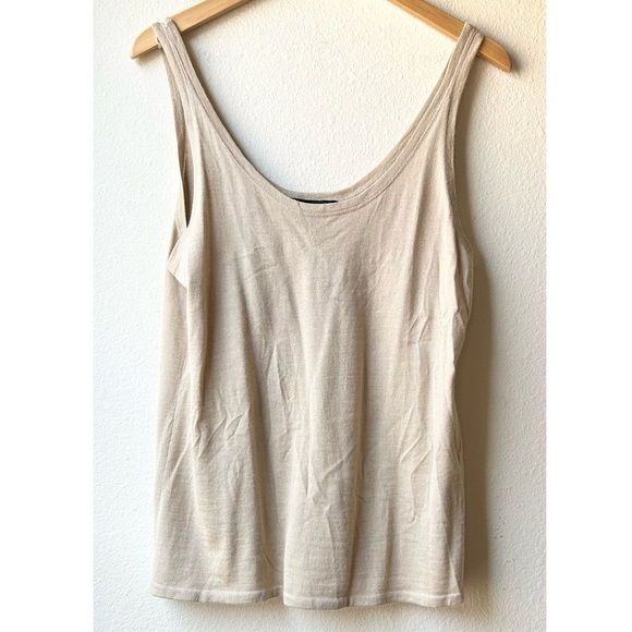 Ralph Lauren Black Label Cashmere Silk Cardigan Tank Set Cream Sz L/XL - Picture 9 of 16